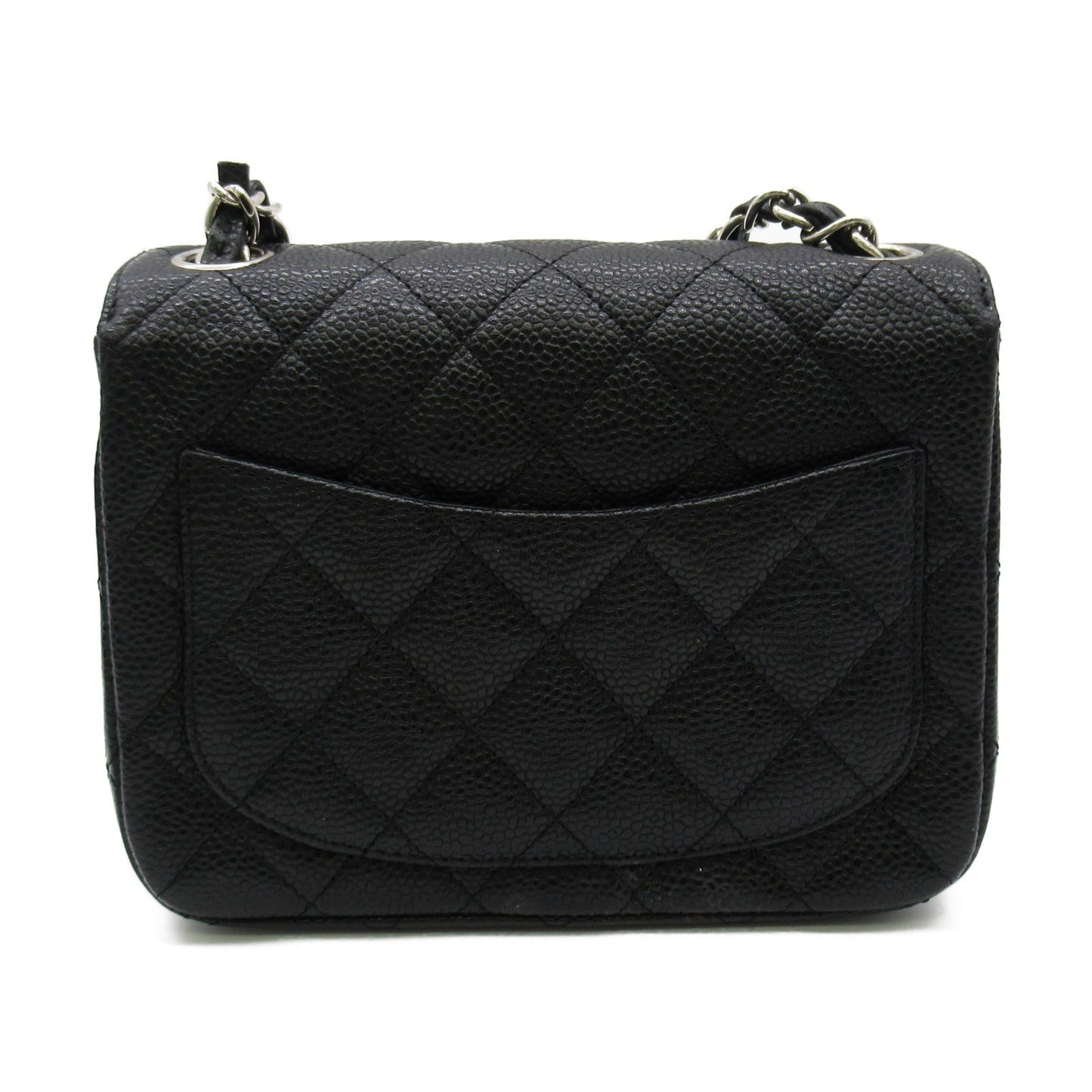 Chanel Mini Chain Shoulder Bag Caviar S  Black A35200