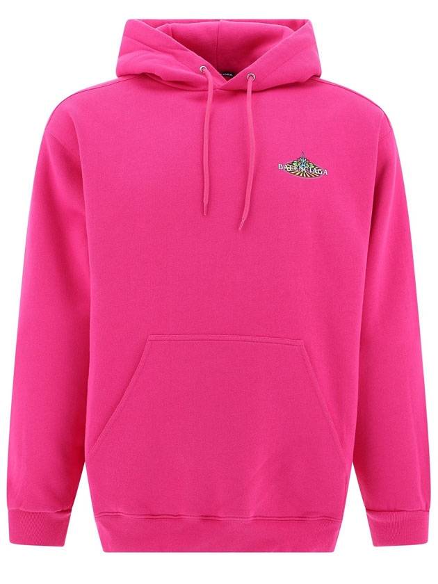 Luxury Balenciaga  Bonjour Oversized Hoodie Pink