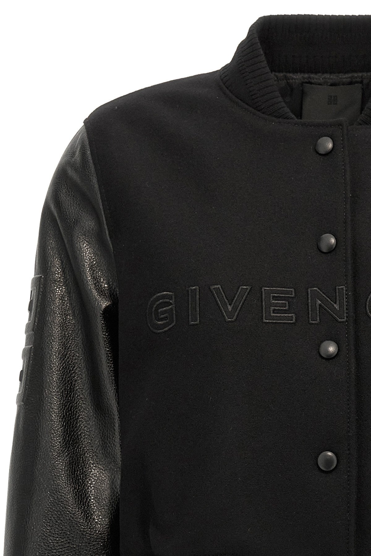 Givenchy Women Cropped Logo Bomber Jacket