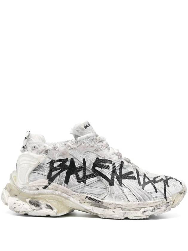 Luxury Balenciaga  Runner Graffiti Low Top Sneakers White