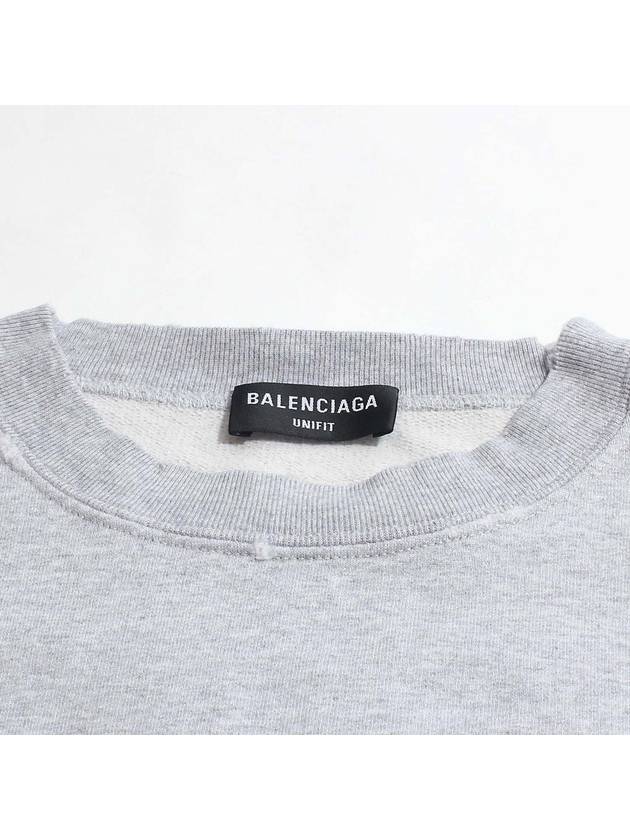 Luxury Balenciaga  FBI Logo Sweatshirt Grey