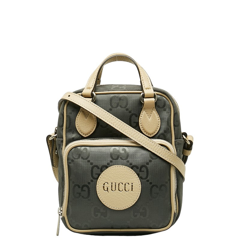 Gucci 2WAY 625850 Grey Beige Nylon Leather  Gucci Gucci