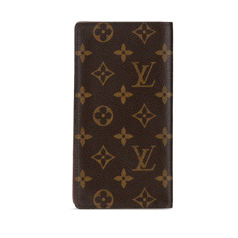 Louis Vuitton Monogram Porte Jaeger Le Coultre Credy Double Fold Wallet M60825 Brown PVC  Louis Vuitton