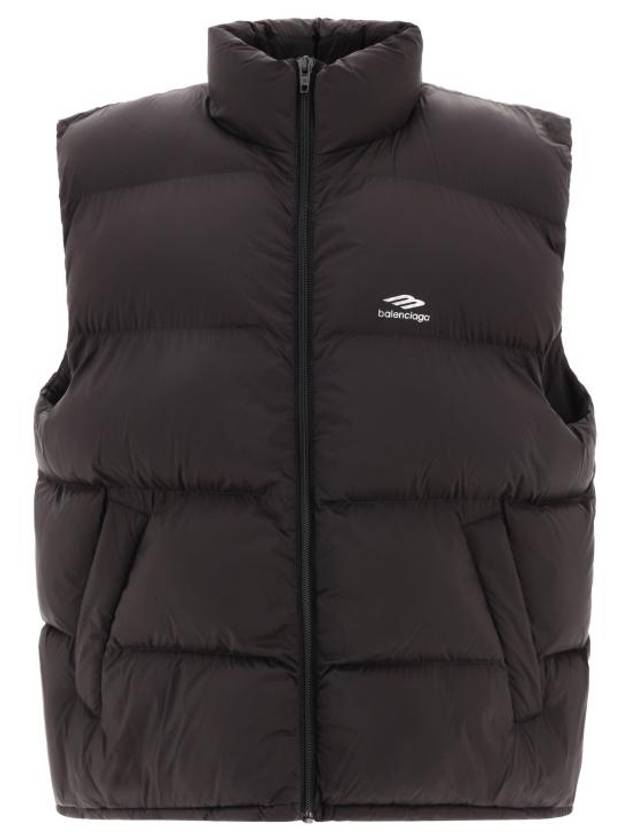 Luxury Balenciaga  Quilted Nylon Puffer Vest Black