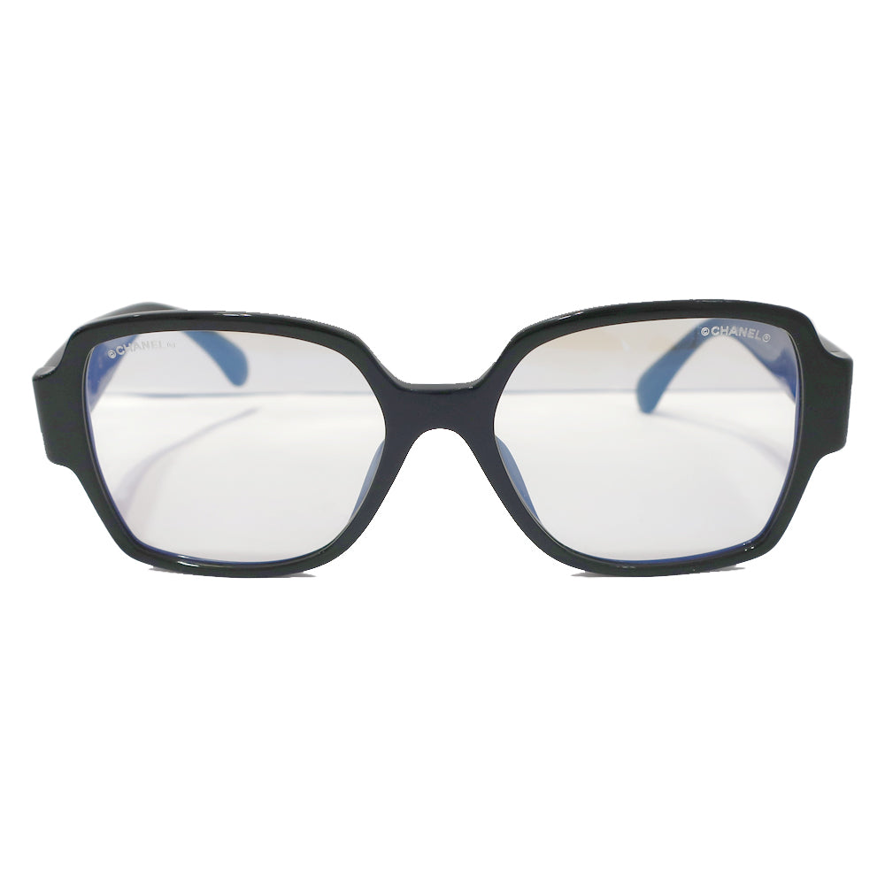 CHANEL Sun Sunglasses Blue Light Cut Icewear 3438-S-A c.622/SB Black Black G Gold   Women  Glasses Box