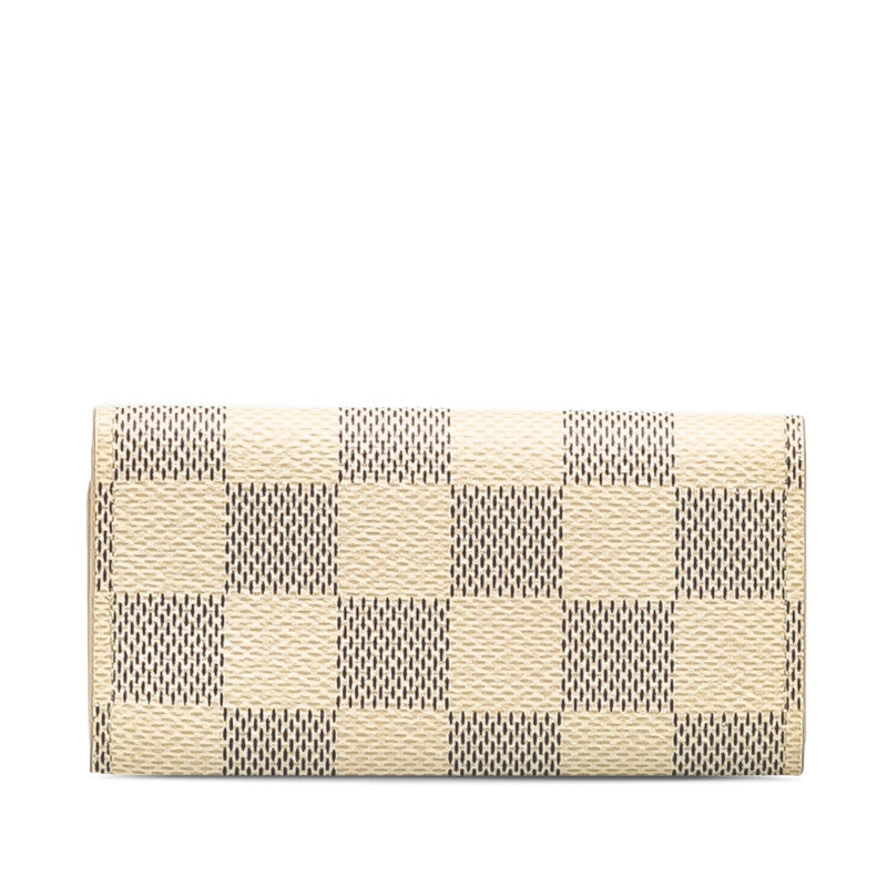 LOUIS VUITTON Key Holder in Damier Azur N60386 White