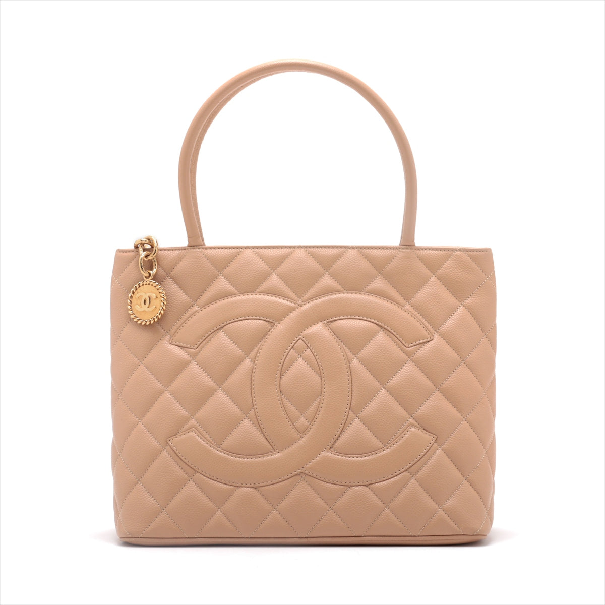 Chanel  Caviar S Tote Bag Beige G  11th