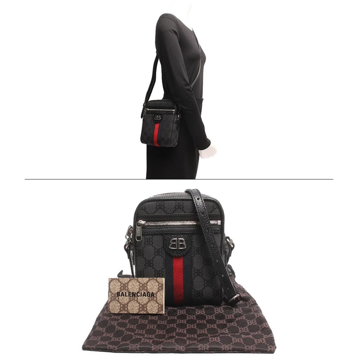 Gucci X Balenciaga The Hacker Project Phone Bag - Black Shoulder Bags, Handbags ITQNZMCCFUE