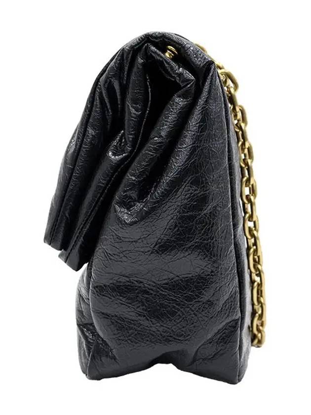 Luxury Balenciaga  Monaco Chain Strap Shoulder Bag Black