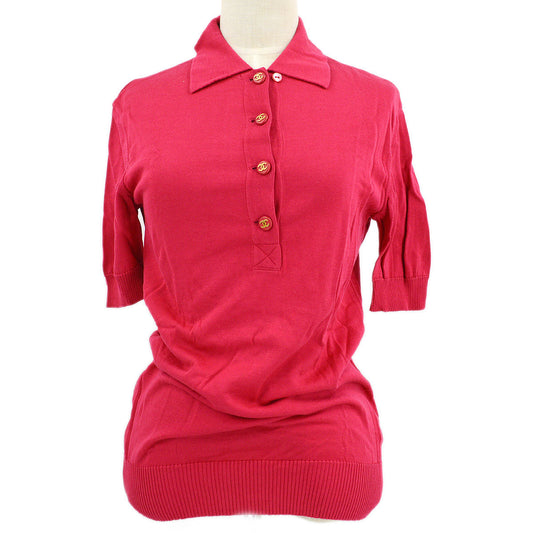 Chanel 1990s logo button polo shirt #38