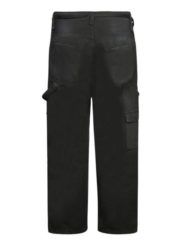 Luxury Balenciaga  Cropped Cargo Straight Pants Black