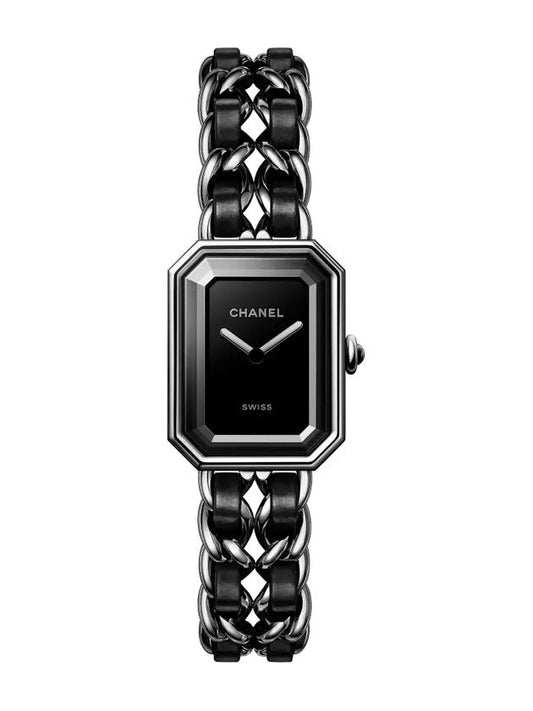 Premiere Iconic Chain Watch Black Chanel