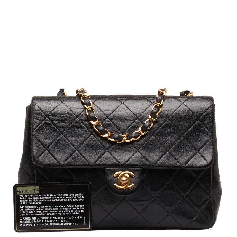 Chanel Matrasse Coco  Chain Shoulder Bag Black  S  Chanel