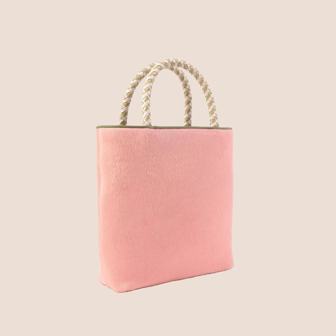 CHRISTIAN DIOR PINK PONY HAIR MASAI SHOPPER TOTE