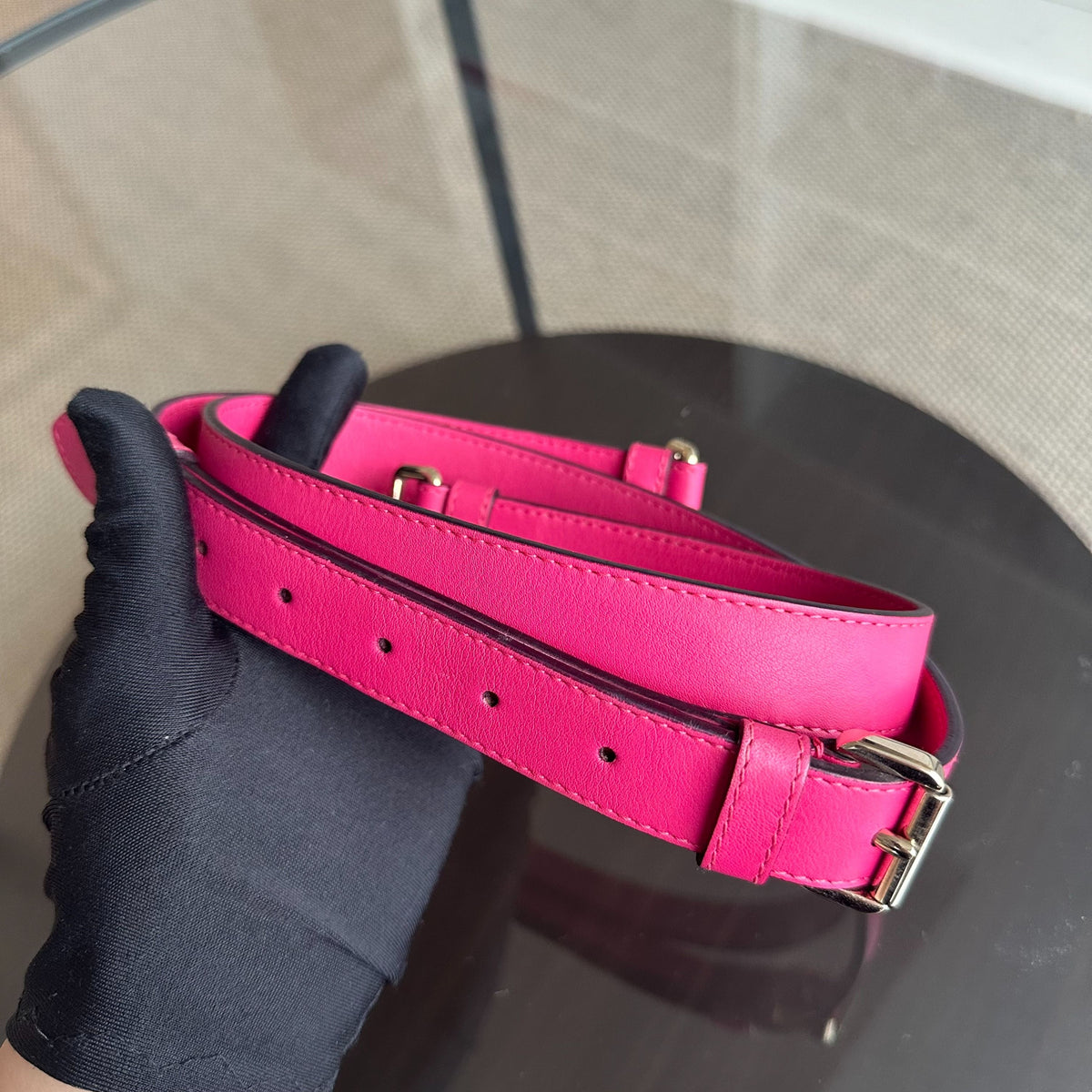 Be Small Smooth Calfskin Pink GHW