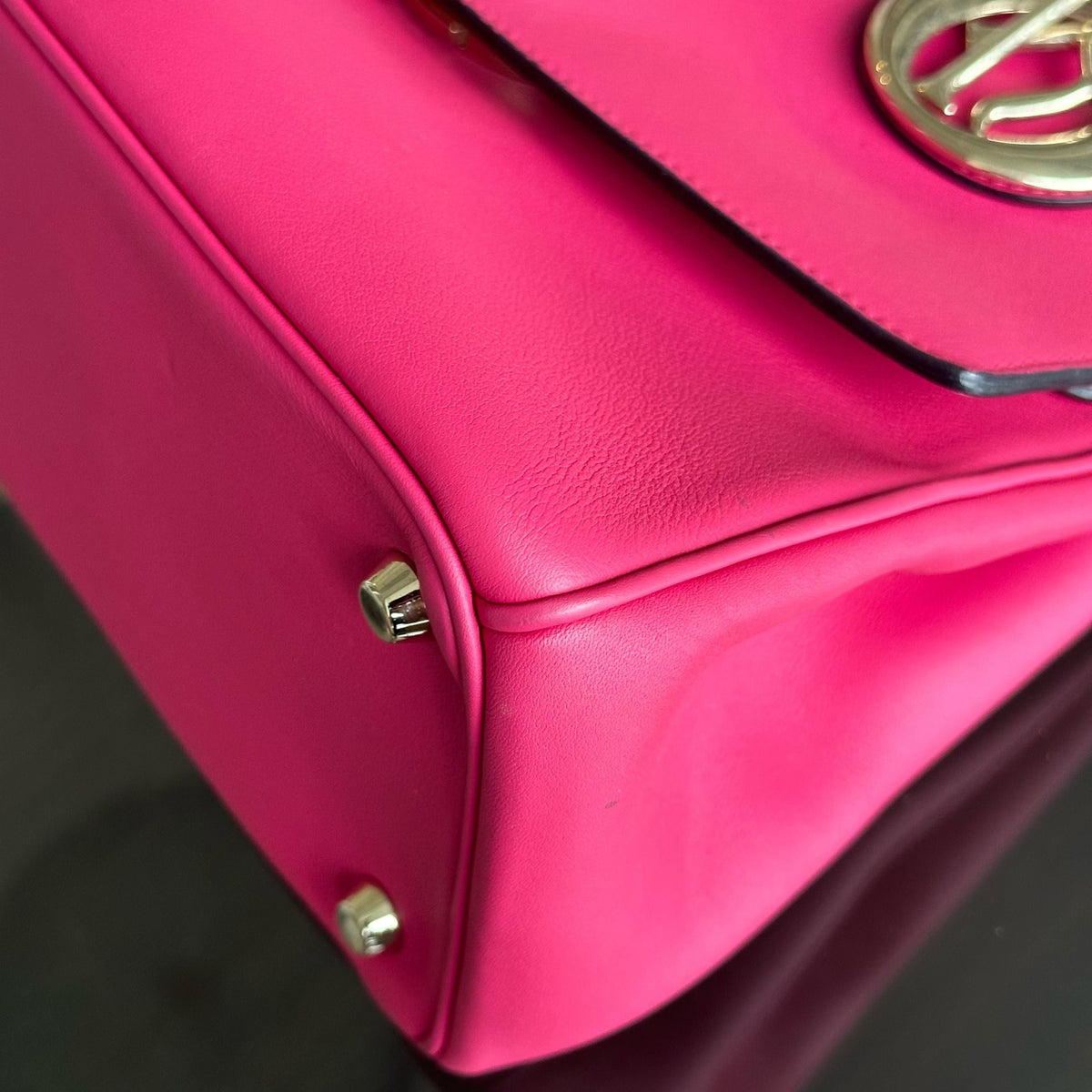 Be Small Smooth Calfskin Pink GHW
