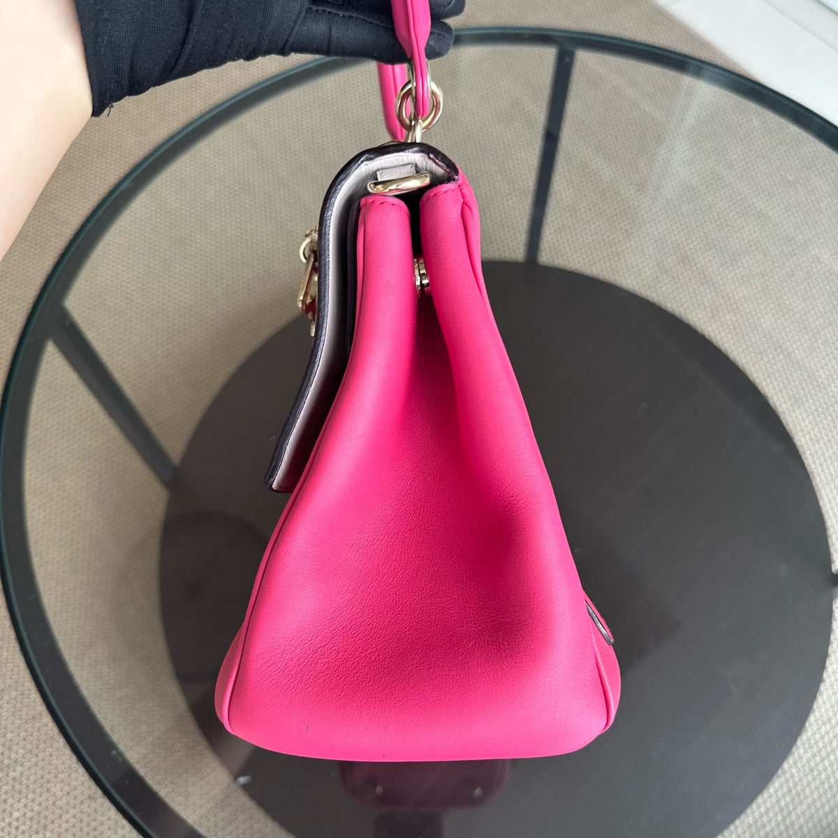 Be Small Smooth Calfskin Pink GHW