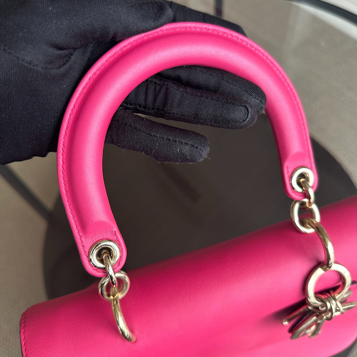Be Small Smooth Calfskin Pink GHW