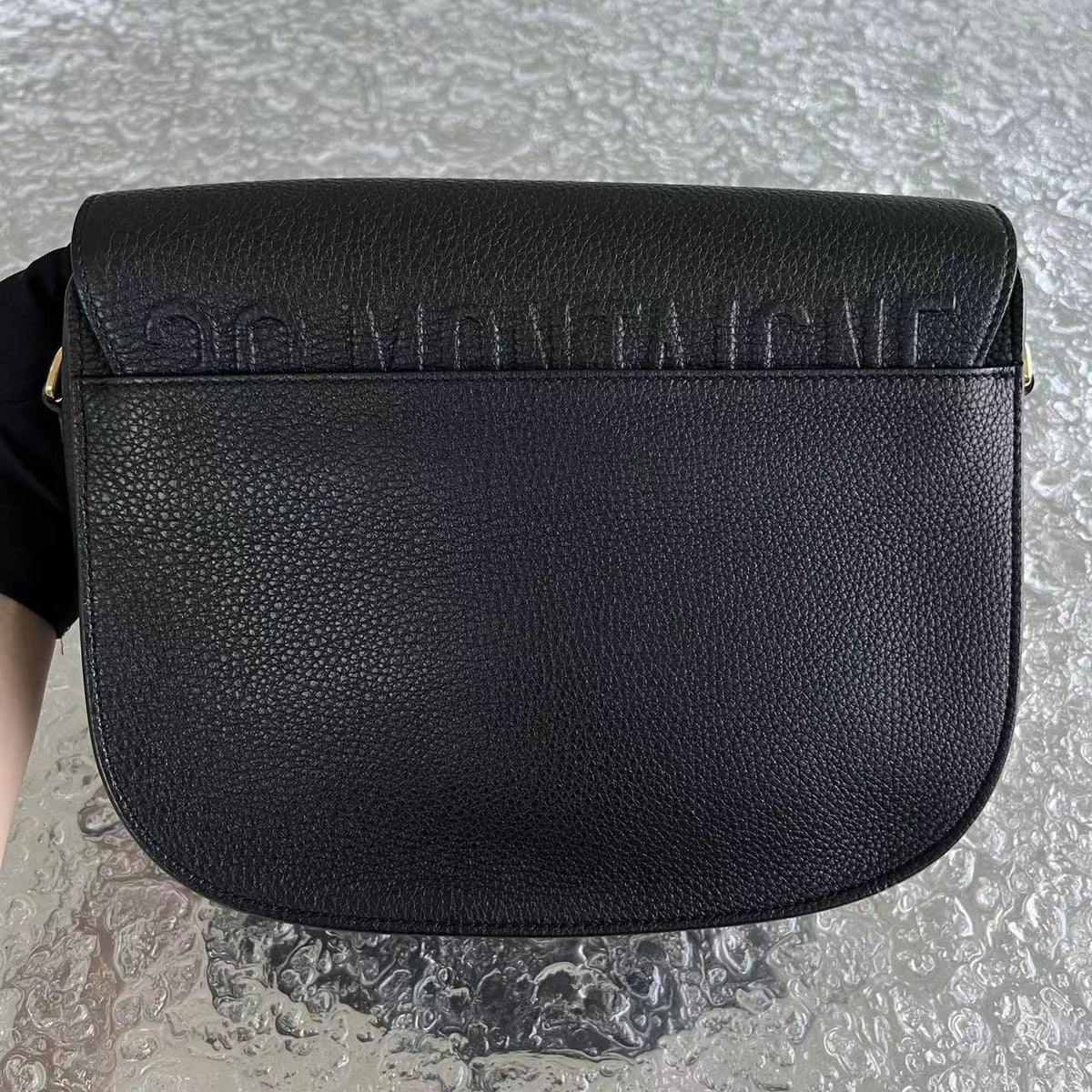 Bobby Large Grained Calfskin Black Golden Hardware With Strap
