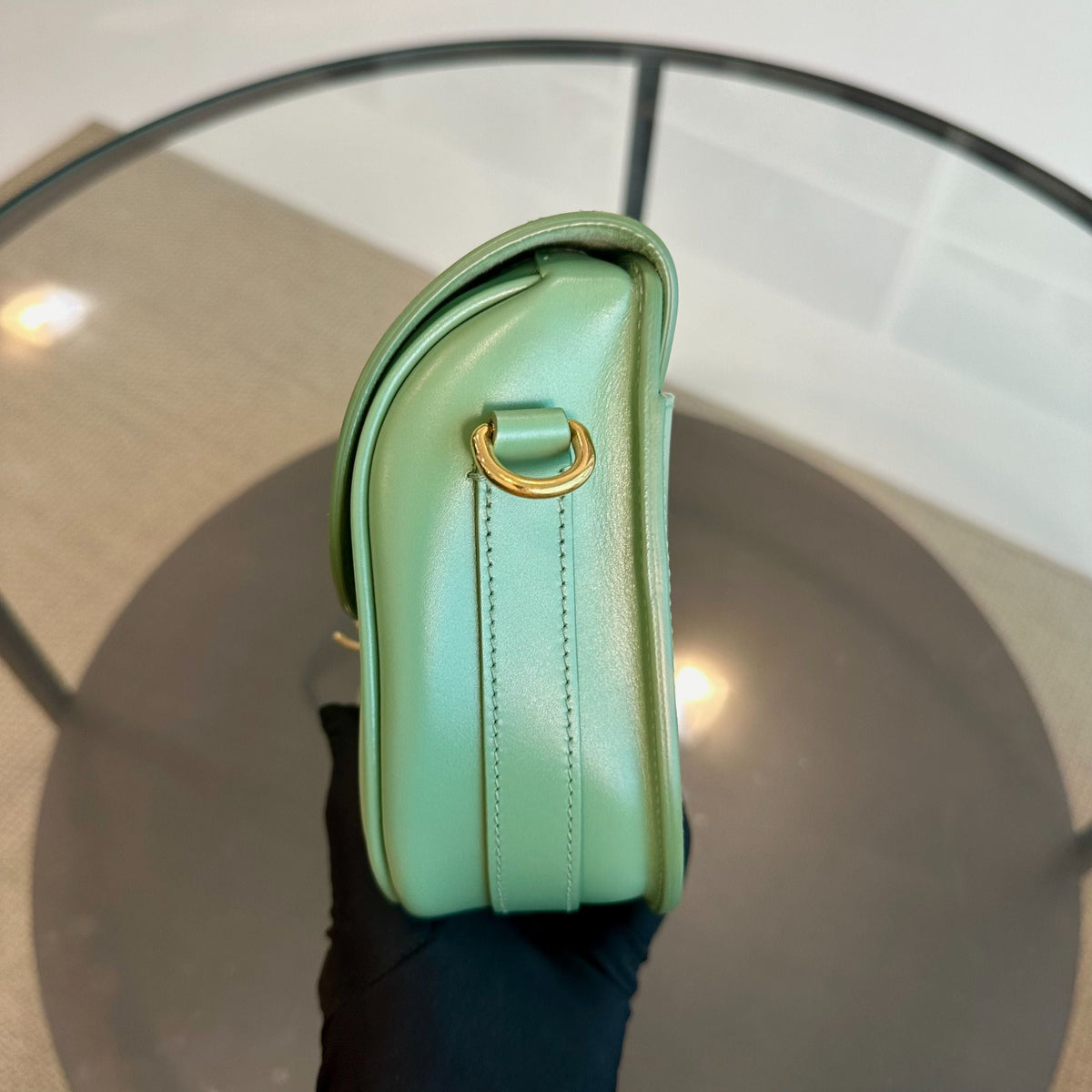Bobby Medium Lambskin Green Avocado GHW