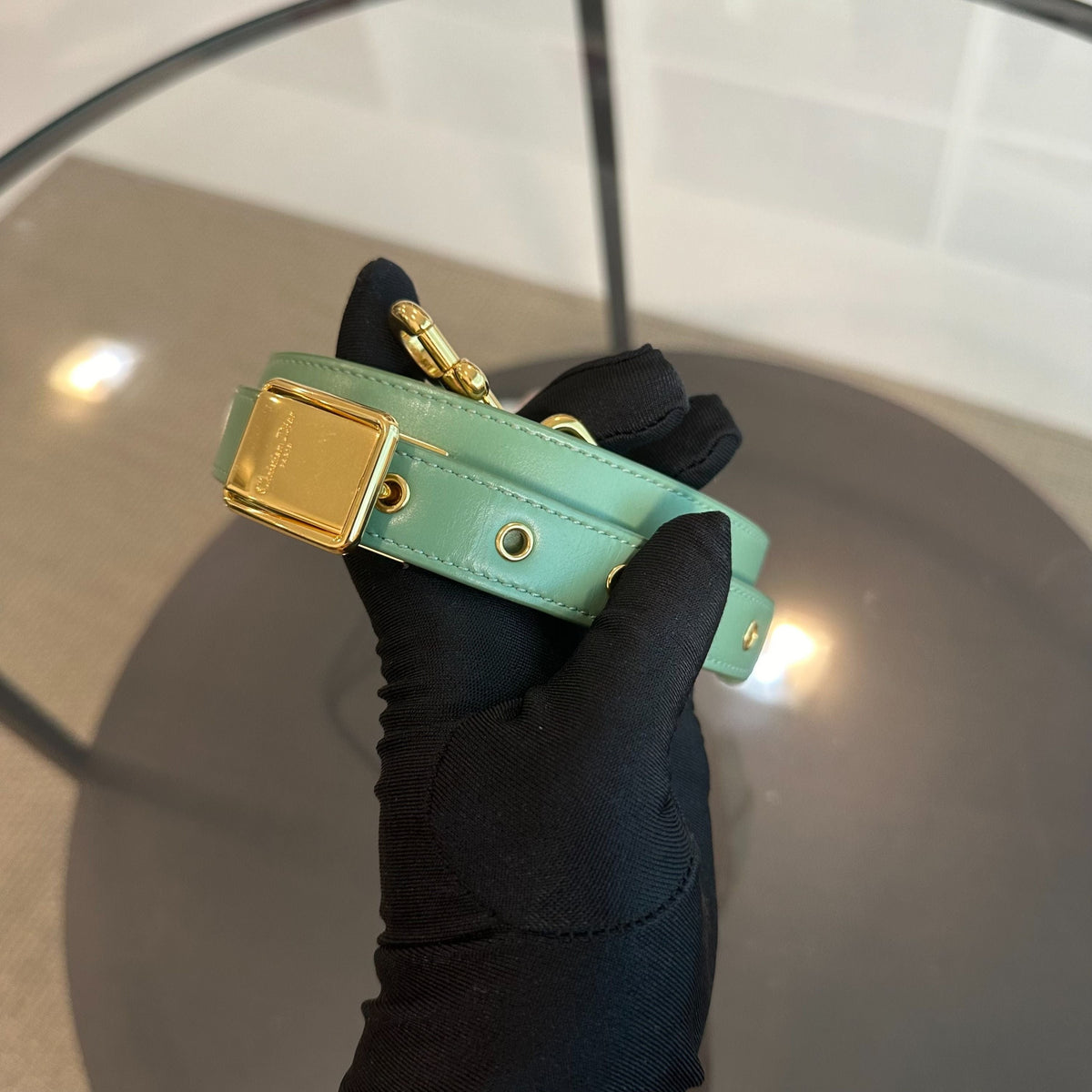 Bobby Medium Lambskin Green Avocado GHW