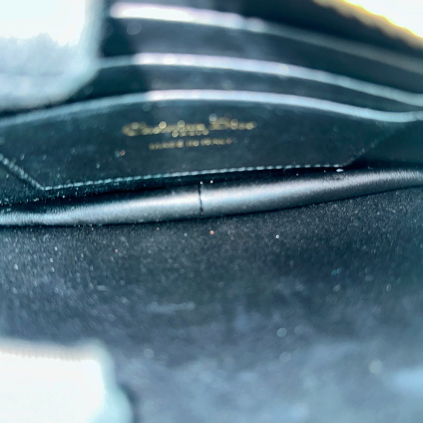 Caro Pouch WOC Wallet On Chain Cannage Grained Calfskin Black GHW