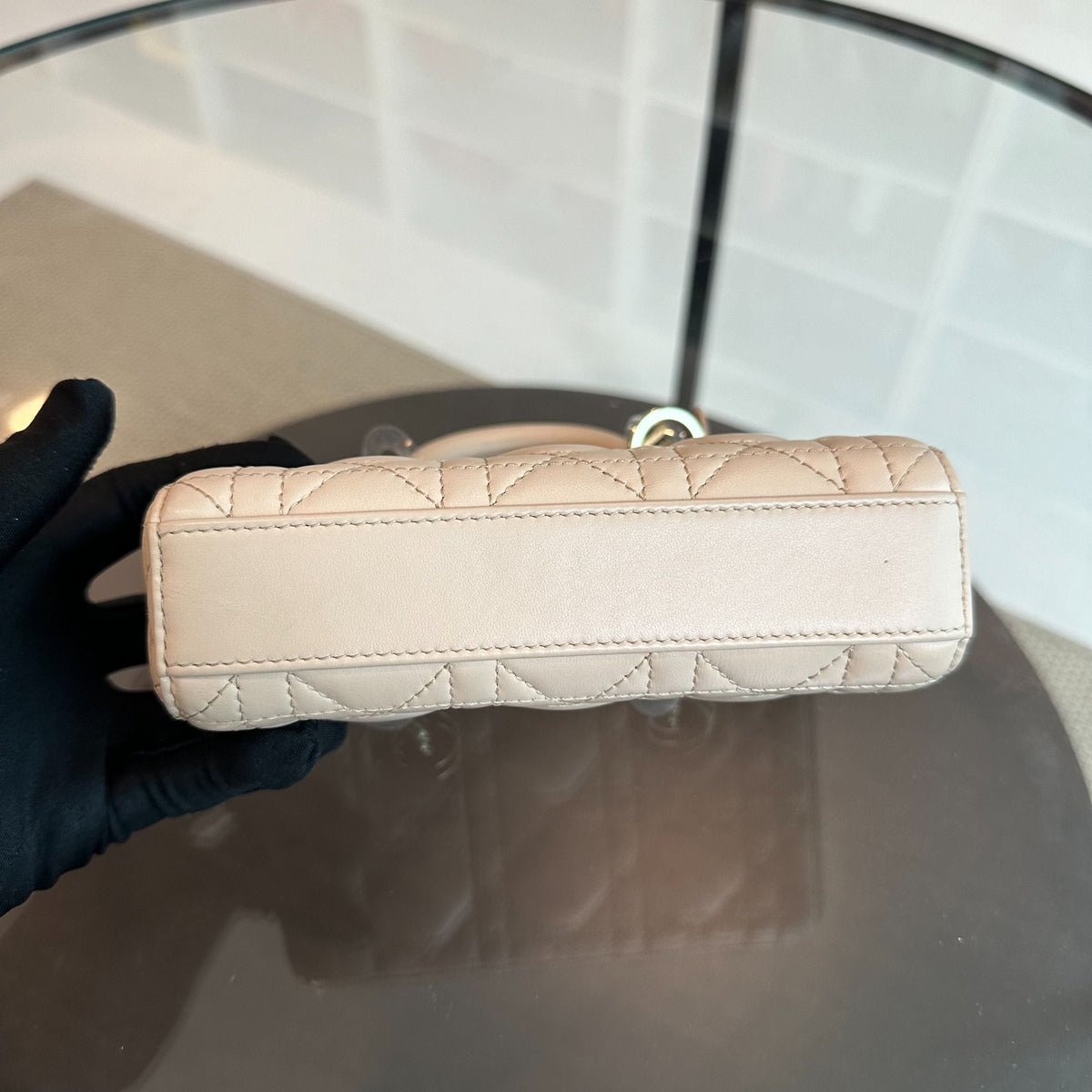D-Joy Mini Beige Lambskin GHW D Joy