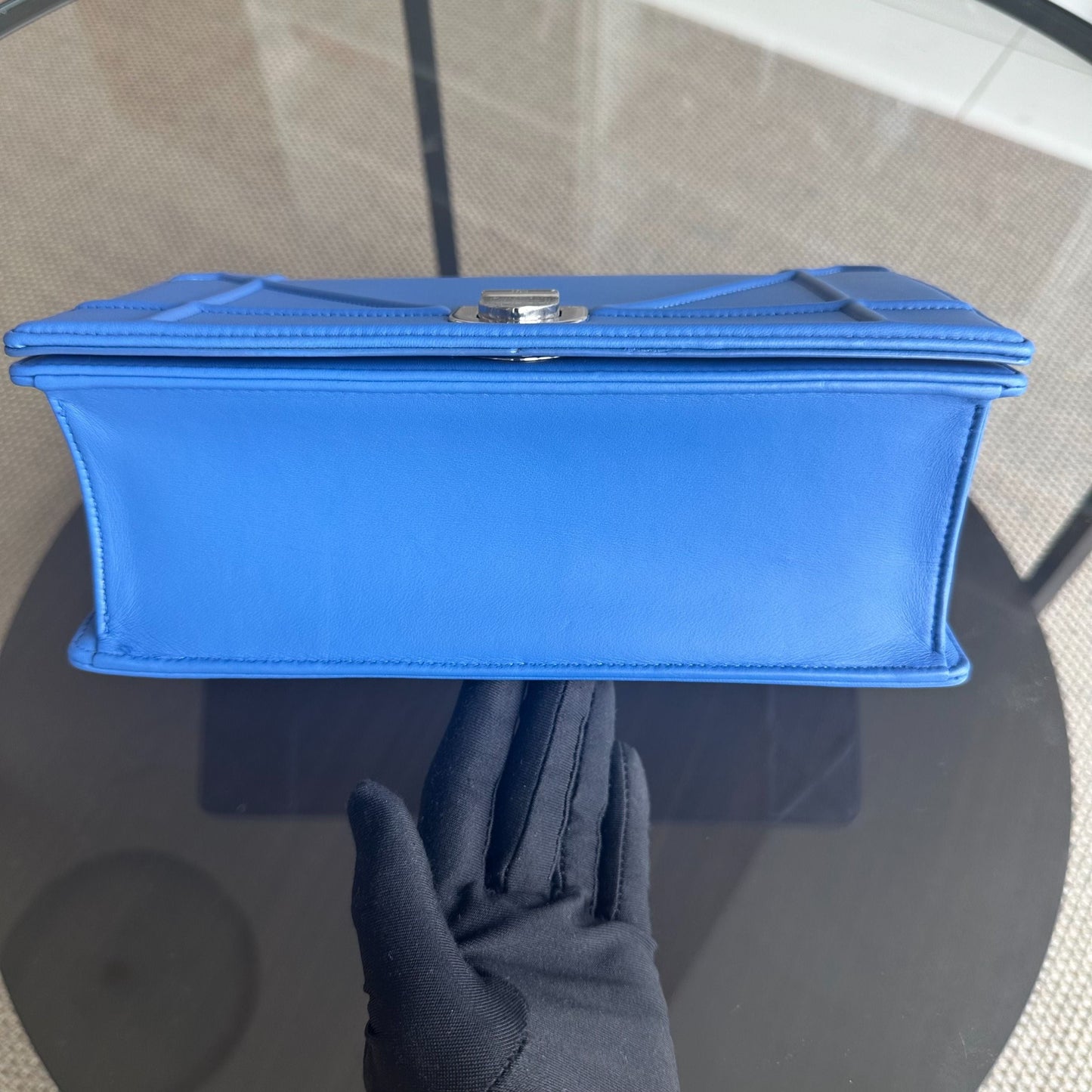 Diorama Ama Medium Smooth Calfskin Blue SHW