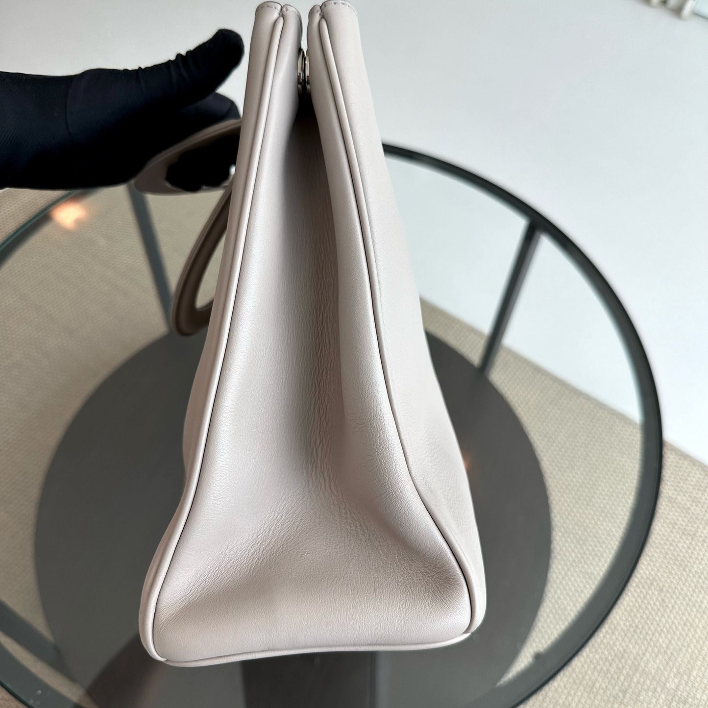 Diorissimo Large Smooth Calfskin Grey Tote SHW