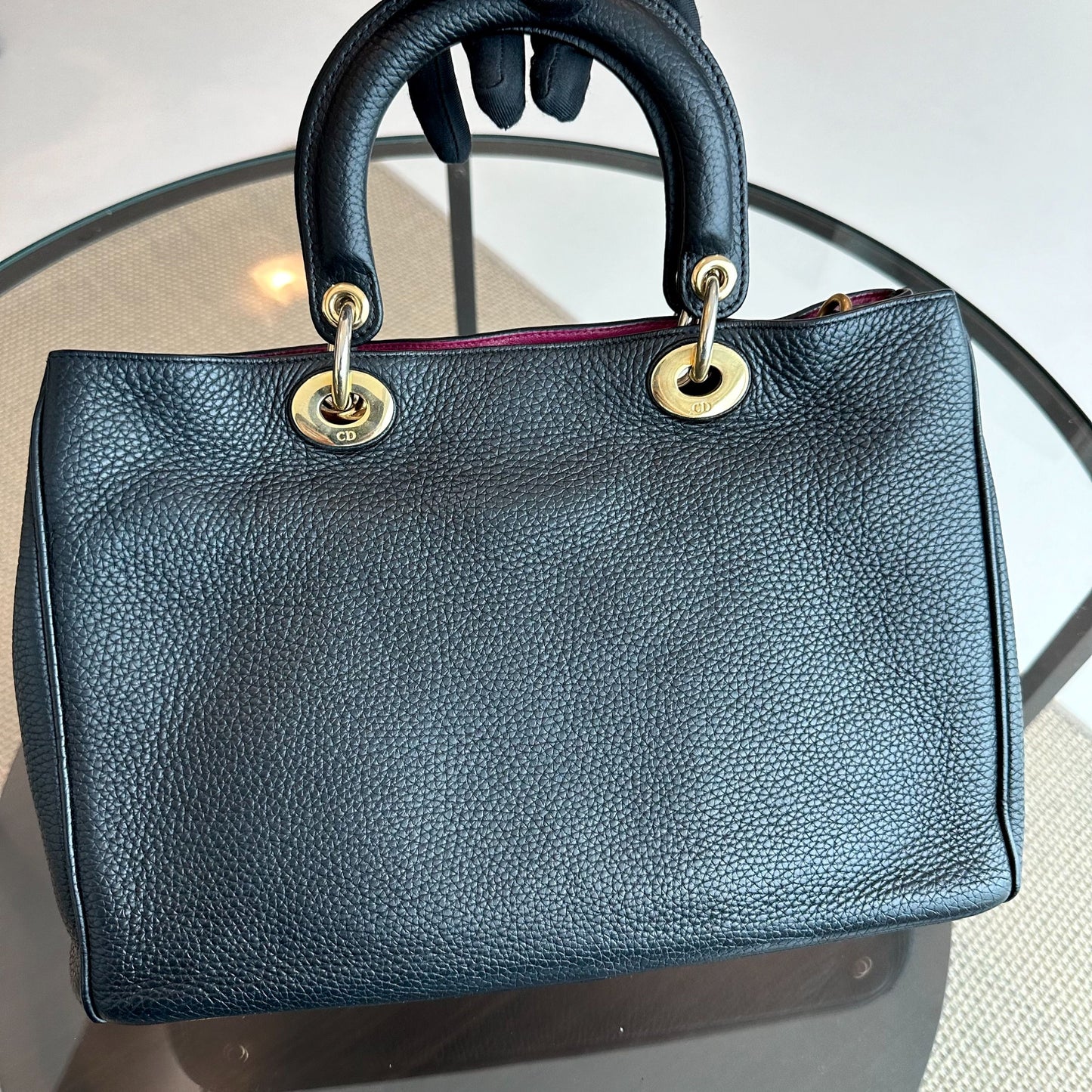 Diorissimo Medium Grained Calfskin Black GHW