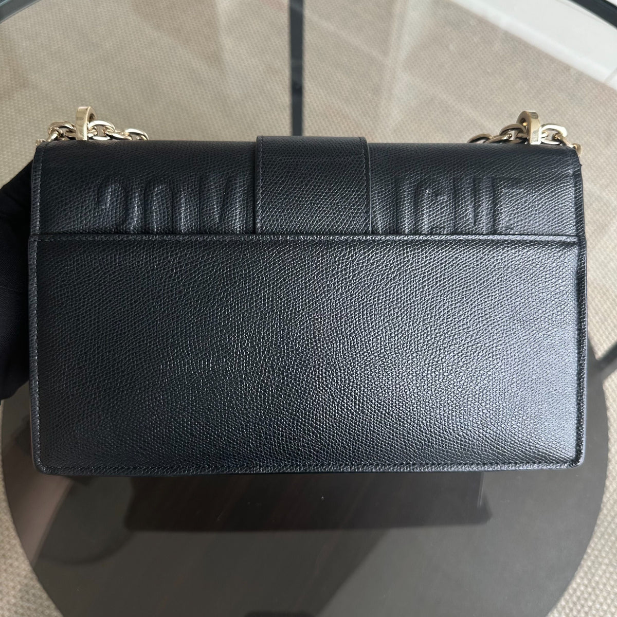 East West Montaigne 30 Grained Calfskin Black LGHW