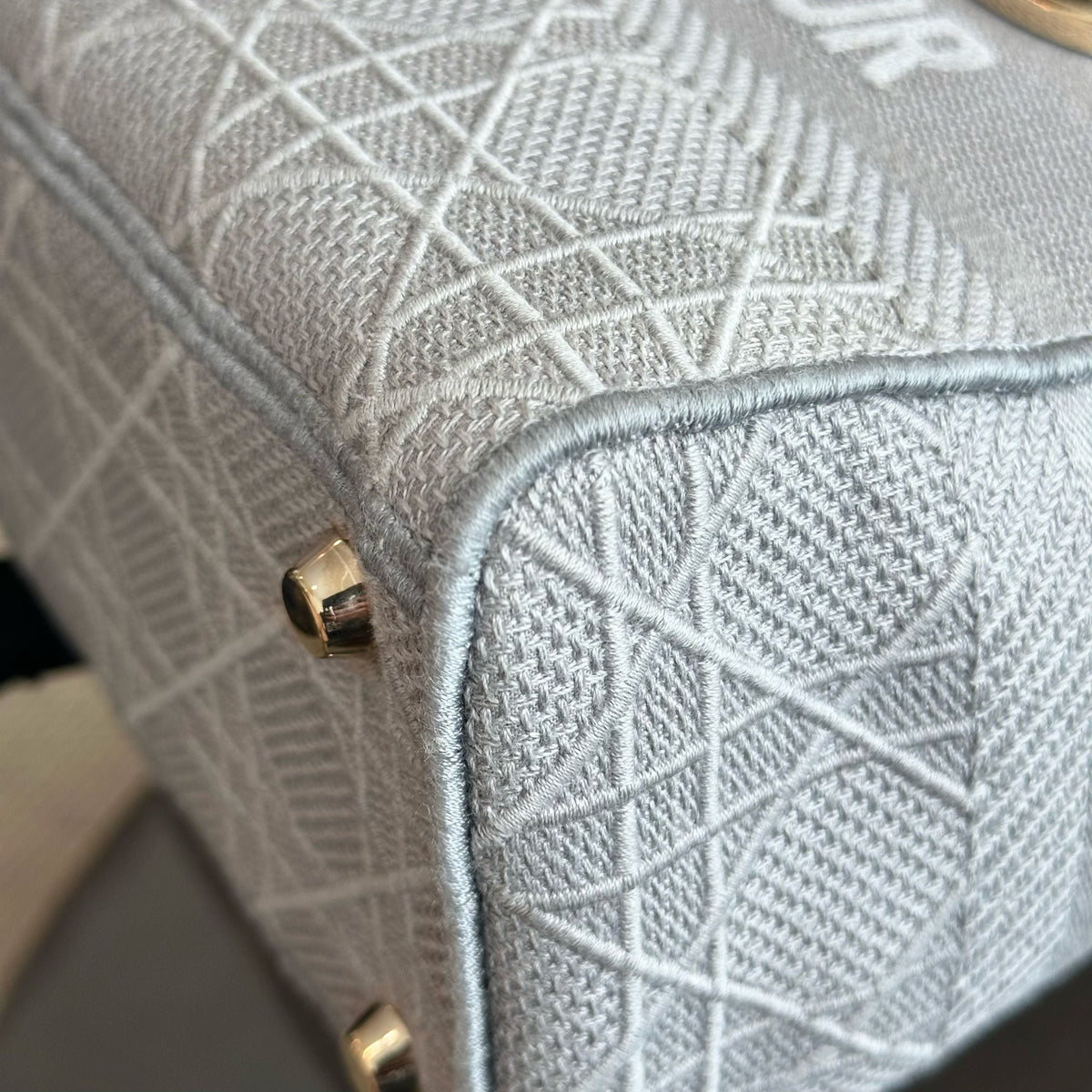 Lady D-Lite Cannage Embroidery D Lite Grey GHW