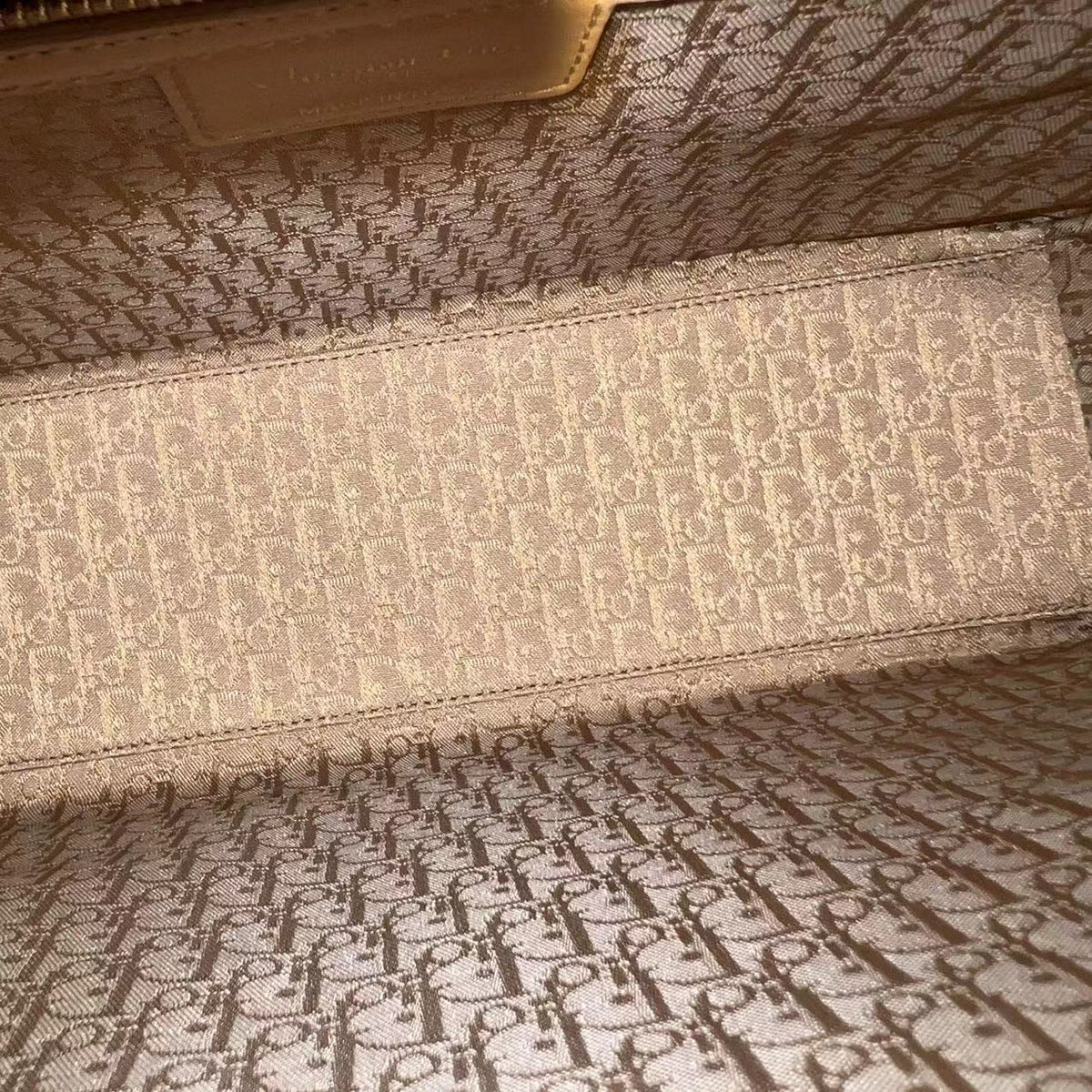 Lady Large Cannage Lambskin Beige SHW