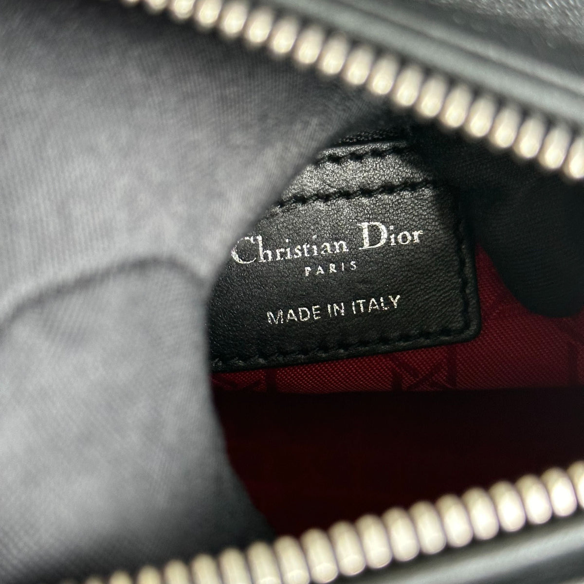 Lady Medium Cannage Lambskin Black SHW