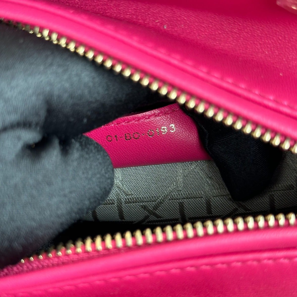 Lady Medium Cannage Lambskin Hot Pink GHW