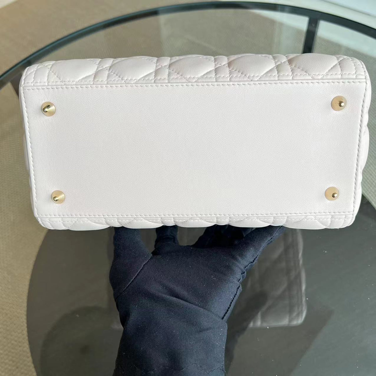 Lady Medium Cannage Lambskin Sakura Pink LGHW