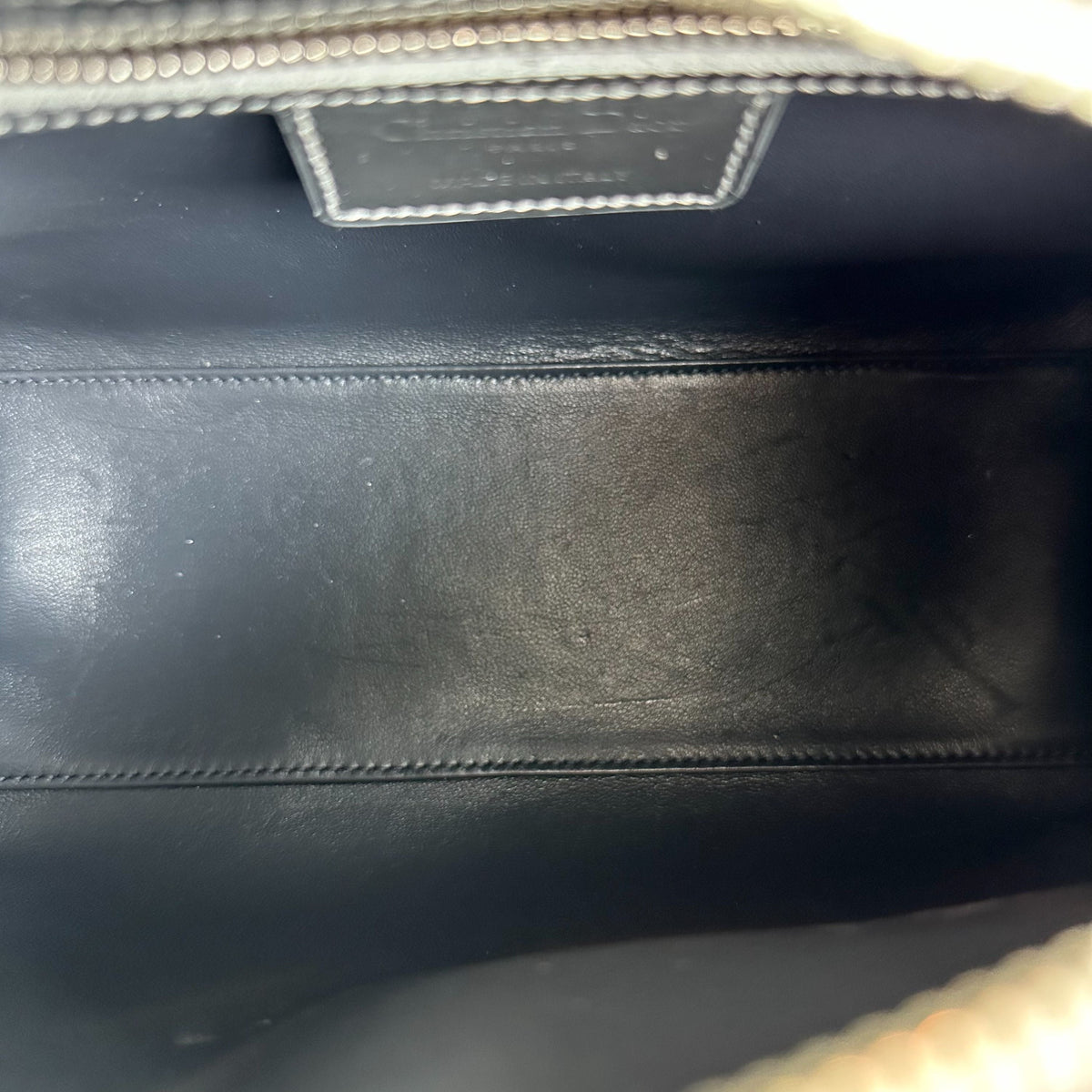 Lady Medium Micro-Cannage Metallic Calfskin Limited Edition Silver SHW