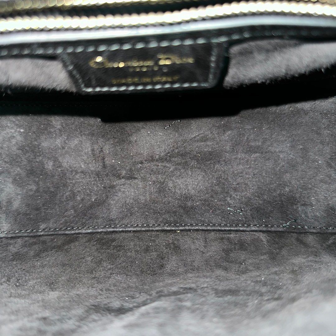 Lady Medium Studded Soft Lambskin Black GHW