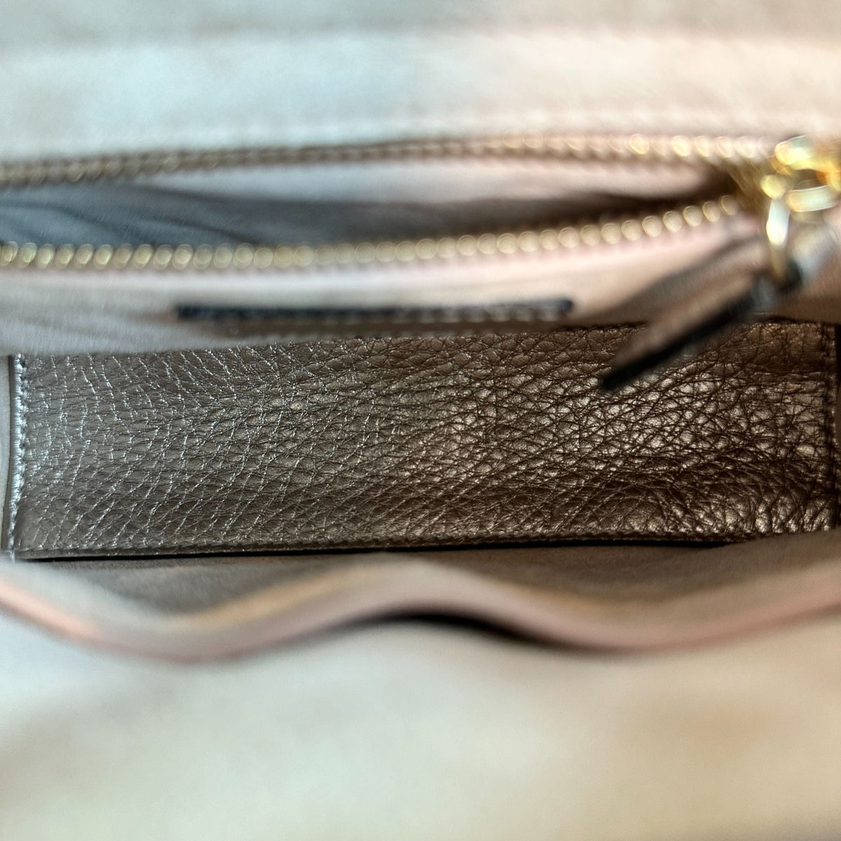 Lady Mini Metallic Calfskin Rose Gold GHW