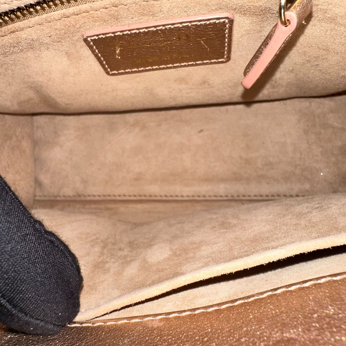 Lady Small ABC Lambskin Cannage Gunmetal MyABC LGHW