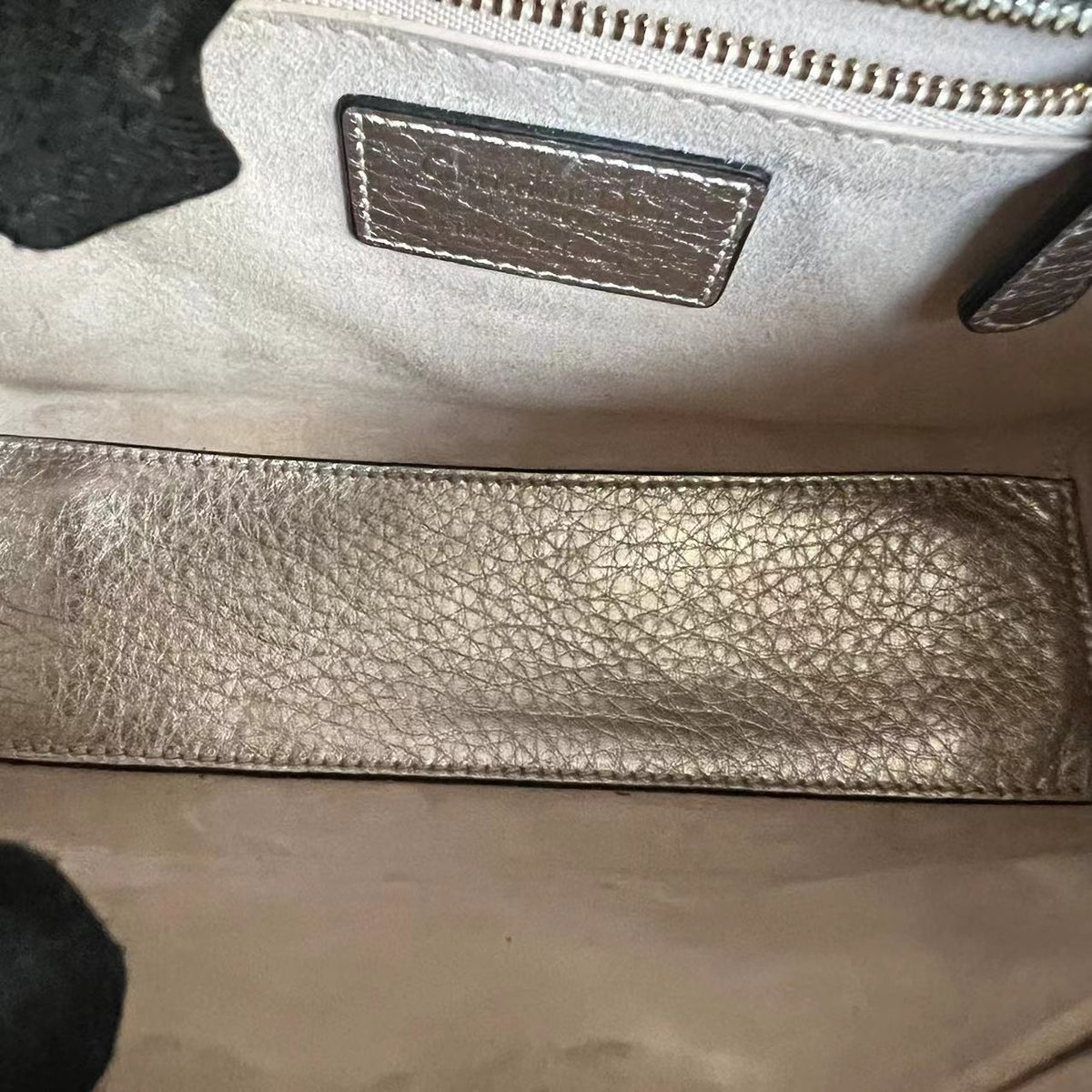 Lady Small Cannage Grained Calfskin Metallic Rose Gold GHW