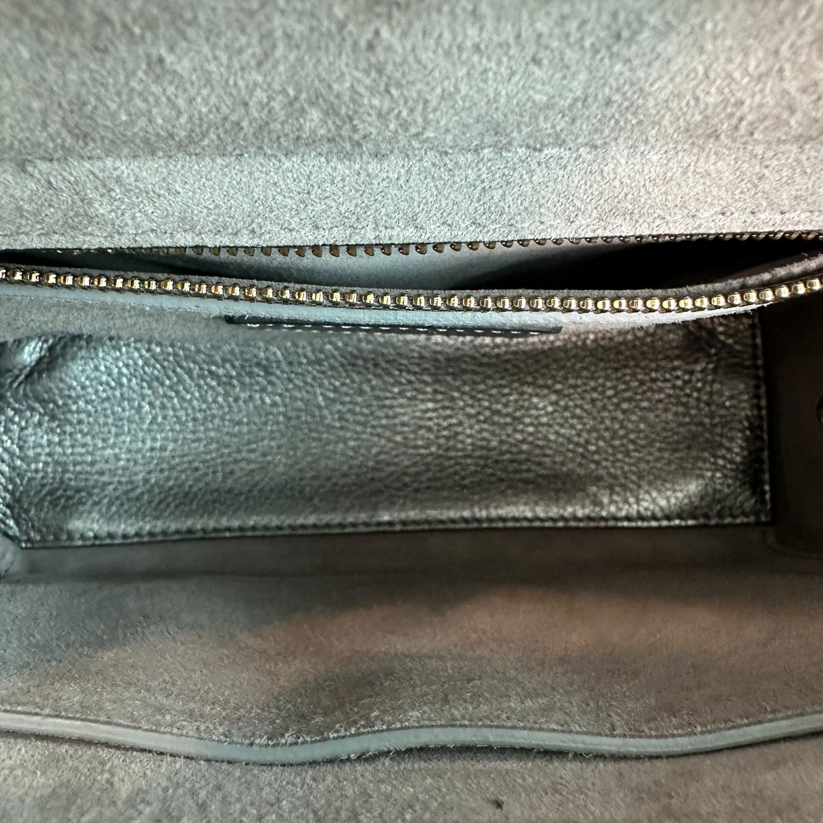 Lady Small Grained Calfskin Metallic Gunmetal GHW