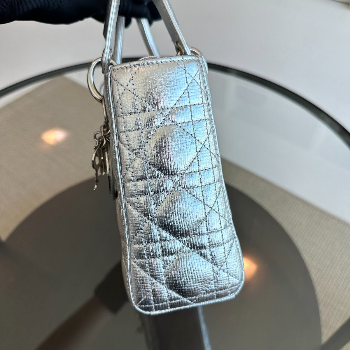 Lady Small Metallic Silver Limited Edition Badge Charm ABC SHW