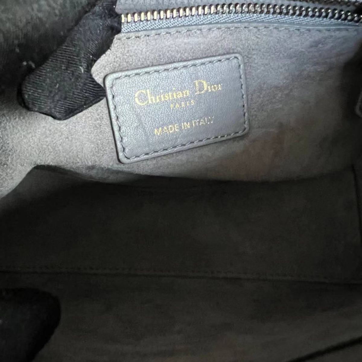 Lady Small Studded Smooth Lambskin Grey Gray GHW