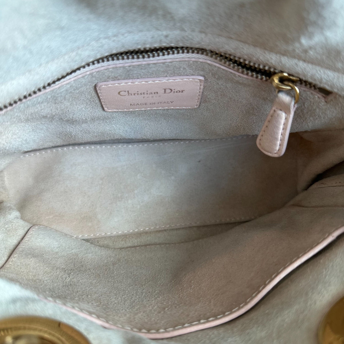 Lady Small Studded Soft Lambskin Leather Sakura Pink GHW