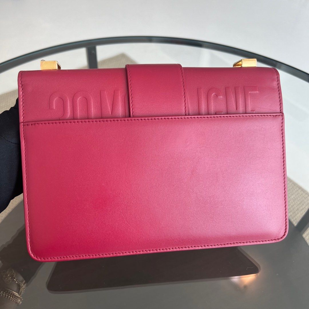 Dior 30 Montaigne - Calfskin Medium Red Shoulder Bag GHW