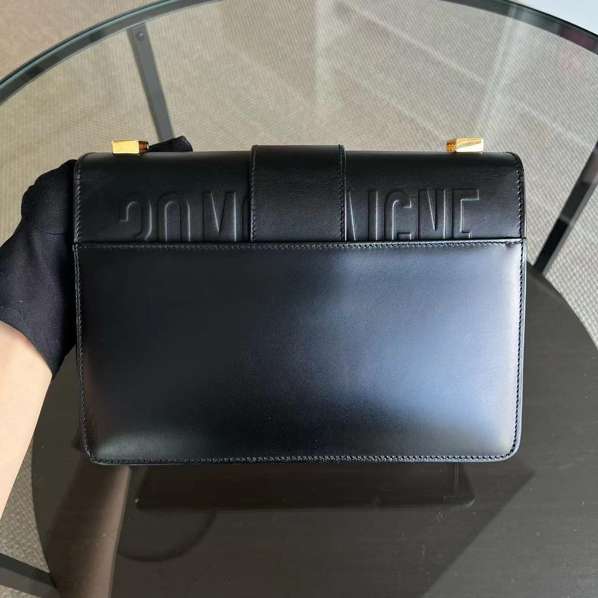 Montaigne 30 Smooth Calfskin Black GHW