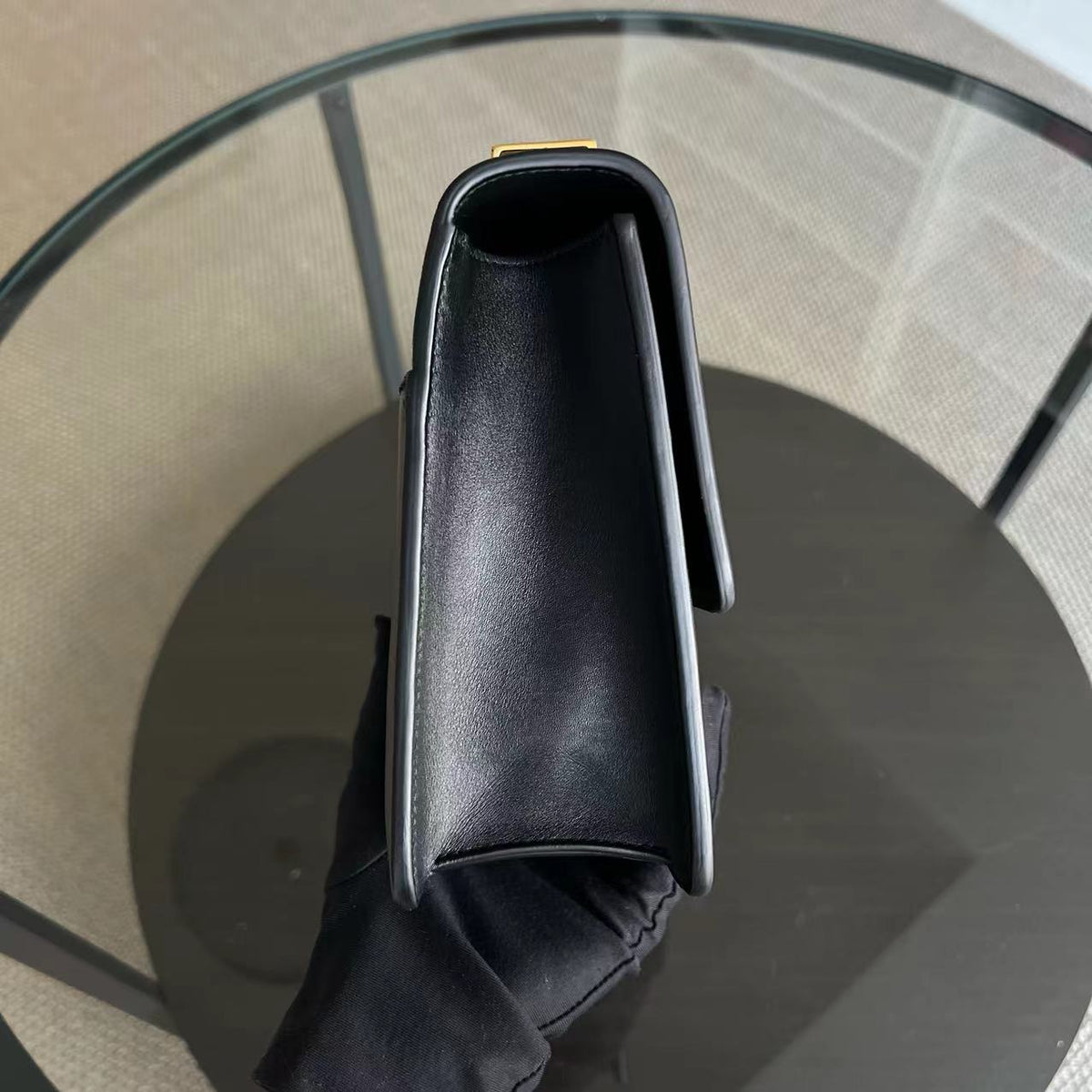 Montaigne 30 Smooth Calfskin Black GHW