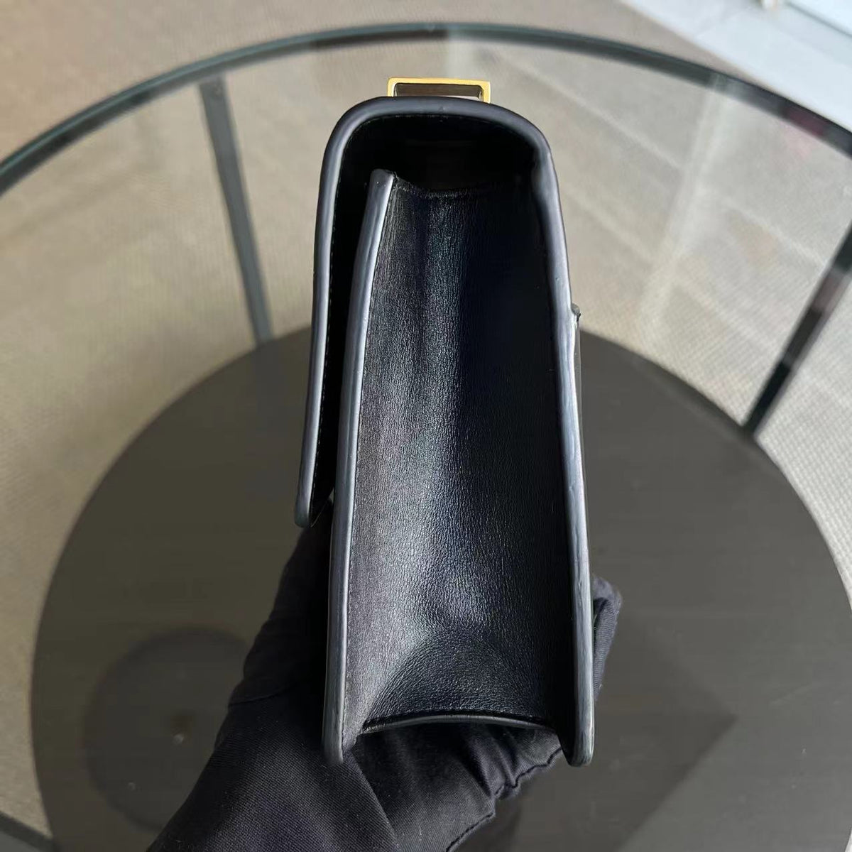 Montaigne 30 Smooth Calfskin Black GHW