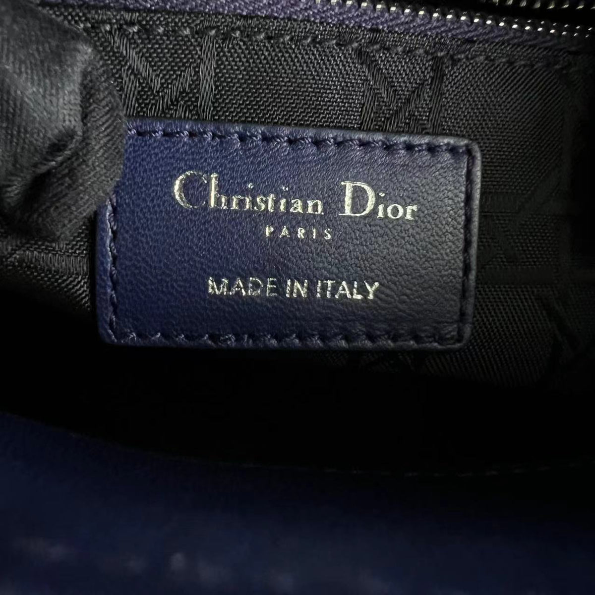 My Lady Small Cannage Lambskin Dark Blue SHW